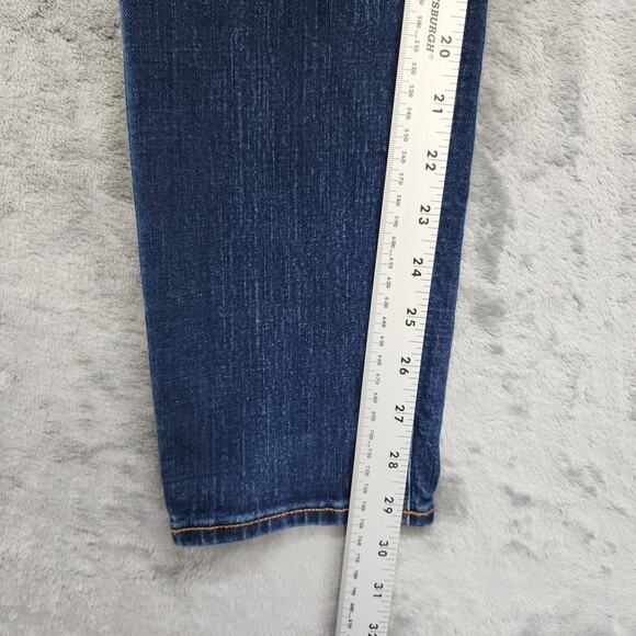 Old Navy Jeans Womesn 6 Blue Dark Wash Curvy Mid Rise Skinny Ankle Stretch Denim - Picture 10 of 12